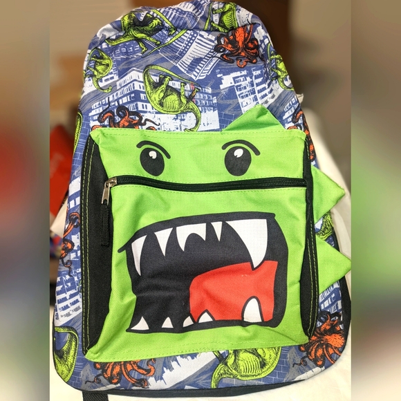 Mad Maverick Reboot Youth Kids Dinosaur Backpack - Picture 1 of 12